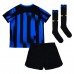 Inter Milan kläder Barn 2023-24 Hemmatröja Kortärmad (+ korta byxor)